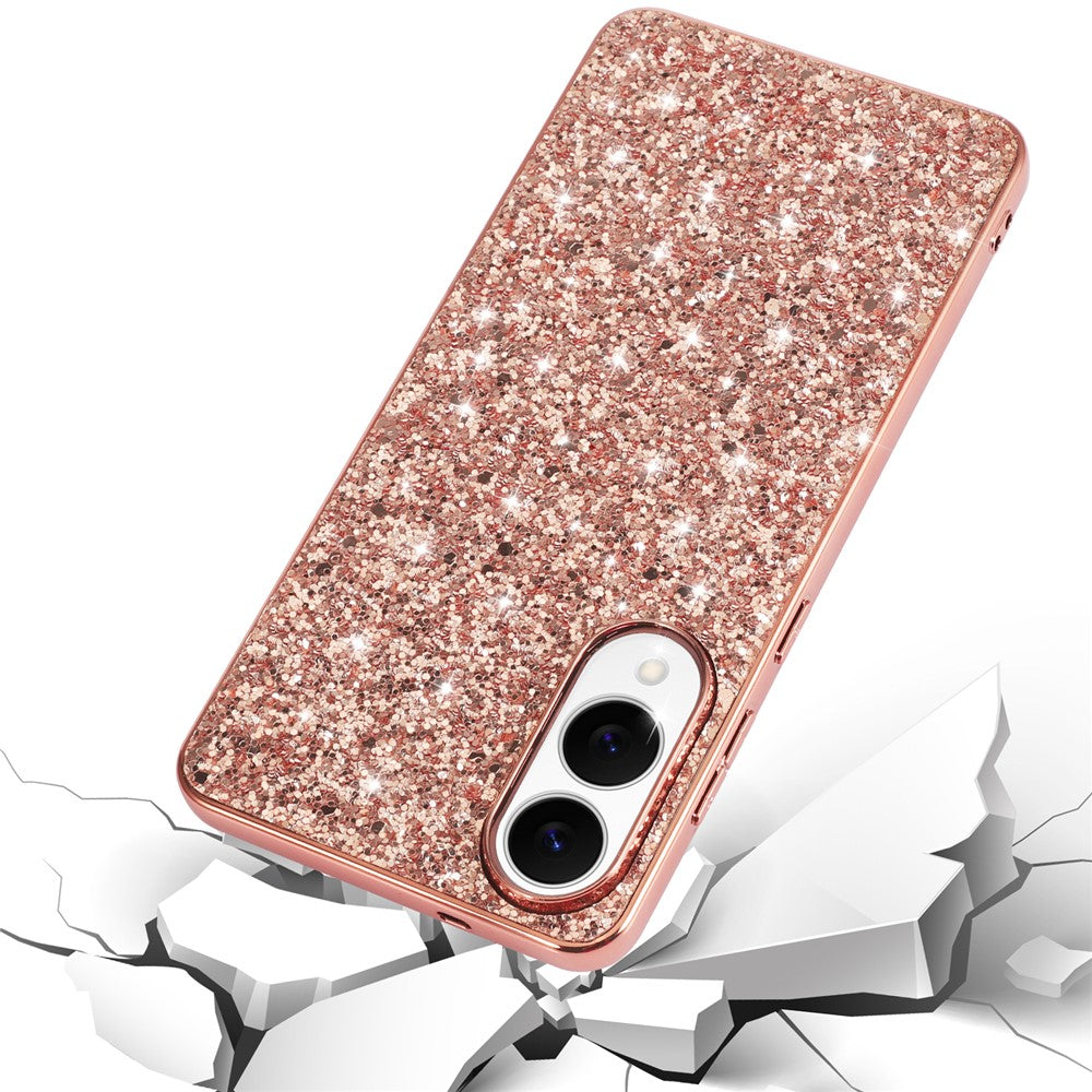 Galaxy S25 Edge Schutzhülle – Funkelnde Glitzer-Rückseite