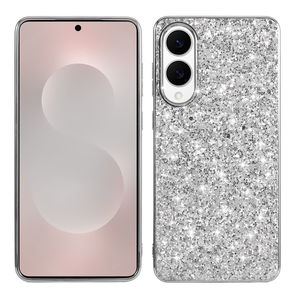 Galaxy S25 Edge Schutzhülle – Funkelnde Glitzer-Rückseite