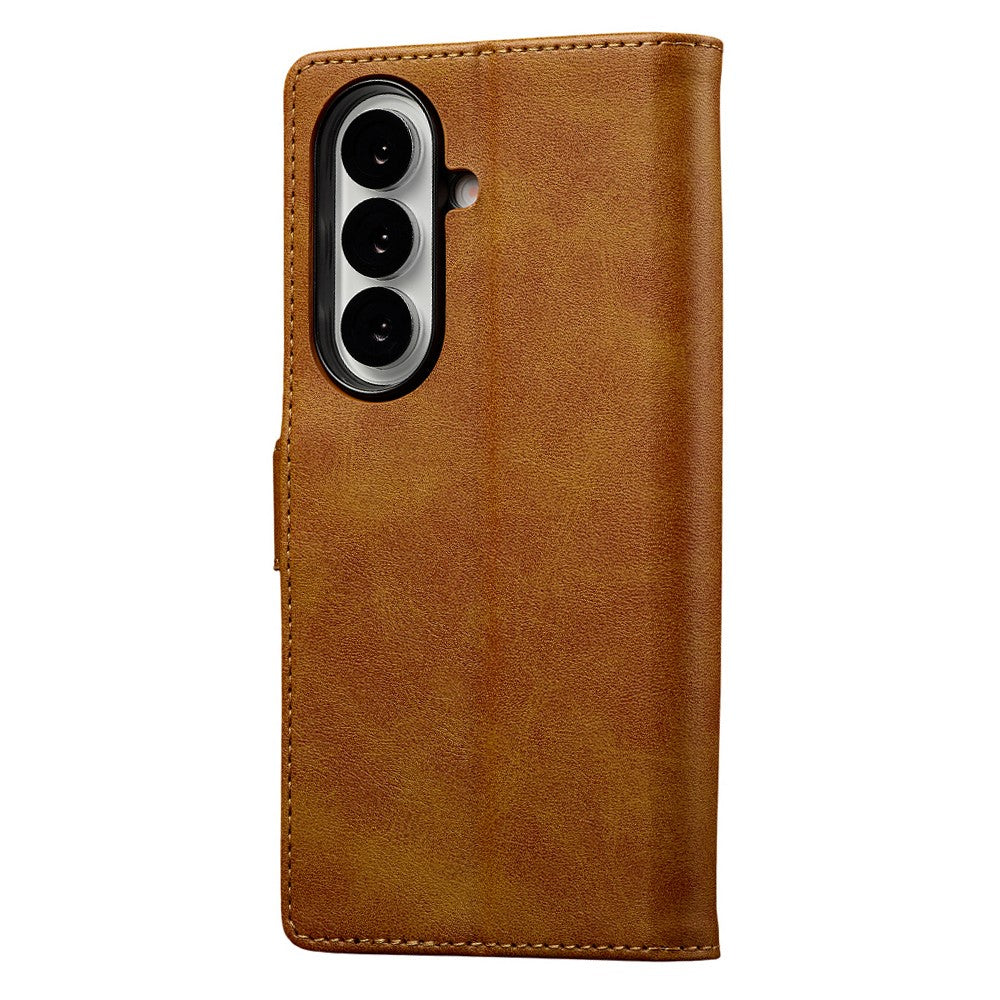LC.IMEEKE For Samsung Galaxy Z Fold7 5G Case Calf Texture PU Leather Stand Wallet Phone Cover