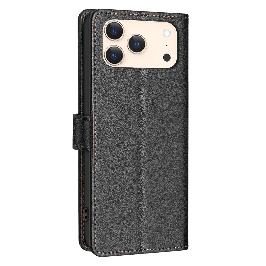 BINFEN COLOR For iPhone 18 Pro Max / 17 Pro Max Leather Case  BF32 Wallet RFID Blocking Phone Cover