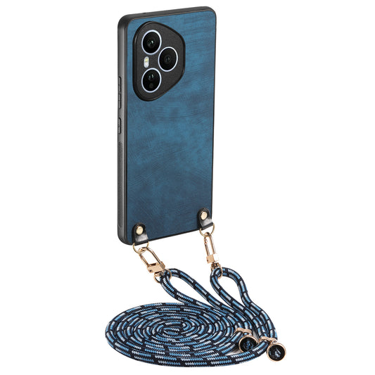 Honor 400 Pro 5G (Global) Handyhülle – Retro-Leder- mit verstellbarem Riemen