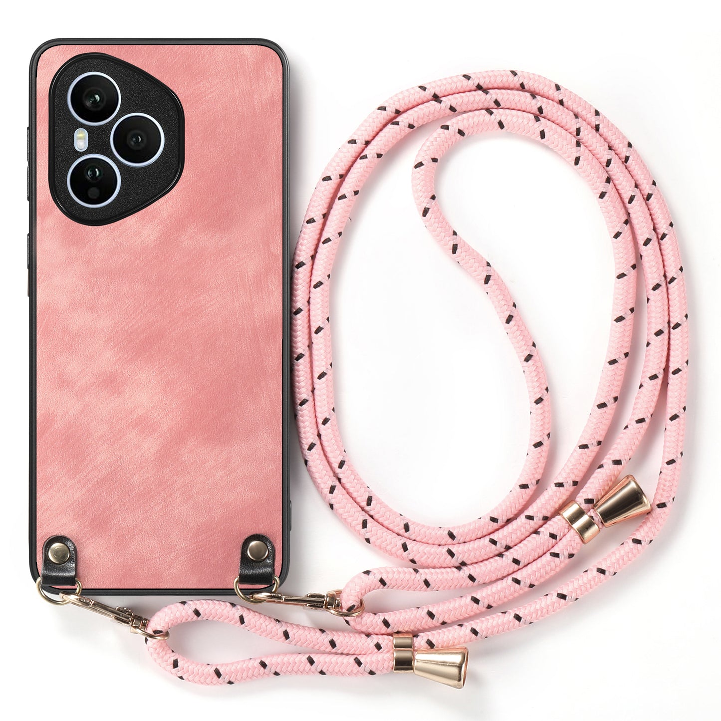 For Honor 400 Pro 5G (Global) Retro Leather Phone Back Cover with Adjustable Strap