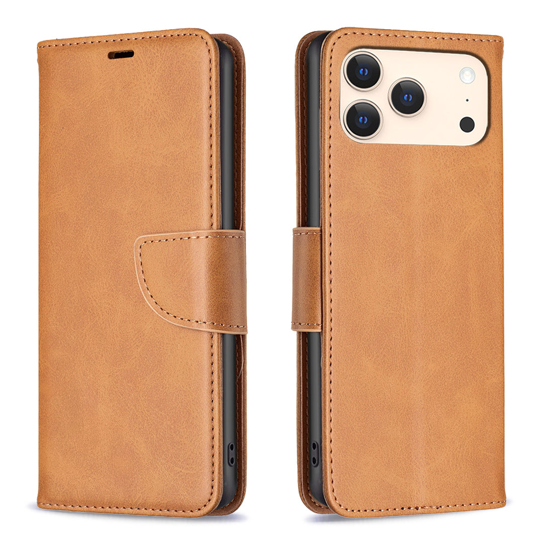 For iPhone 18 Pro / 17 Pro Case Shockproof PU Leather Cover with Wallet Card Slots