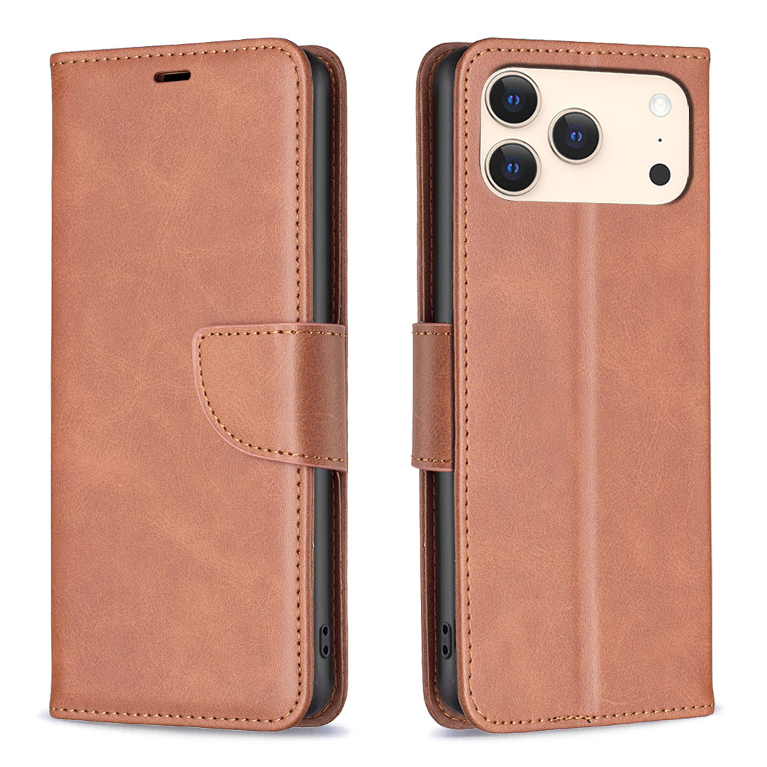 For iPhone 18 Pro / 17 Pro Case Shockproof PU Leather Cover with Wallet Card Slots