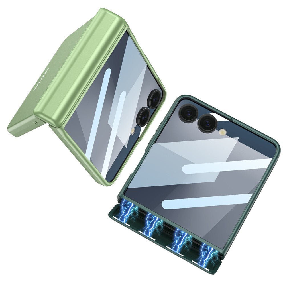 GKK For Samsung Galaxy Z Flip7 5G Case with Clear Screen Film Magnetic Hinge Protection Phone Cover