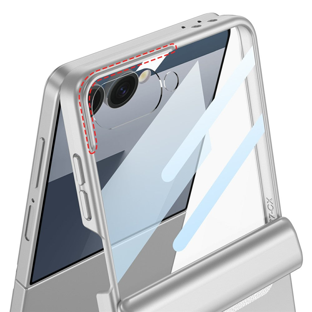 GKK For Samsung Galaxy Z Flip7 5G Case with Clear Screen Film Magnetic Hinge Protection Phone Cover