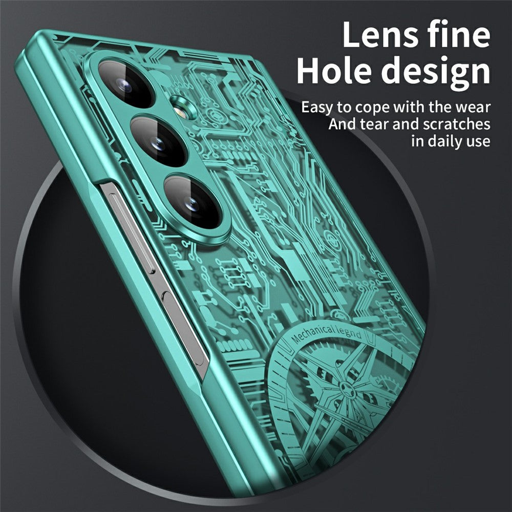 Galaxy Z Fold7 5G Mechanical Legend Series Schutzhülle – Robust, mit Schutzfolie aus gehärtetem Glas