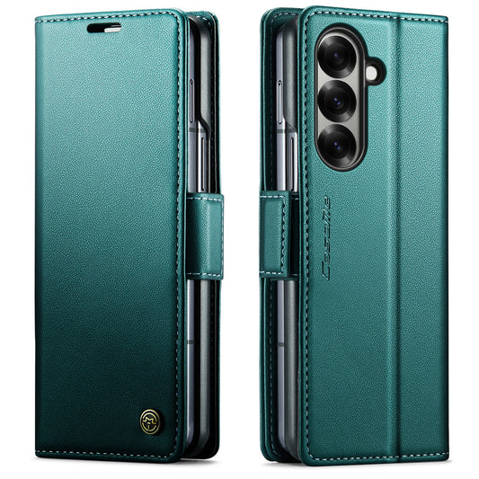 Galaxy Z Fold7 5G Glänzende Wallet-Hülle – RFID-Schutz & Ständer
