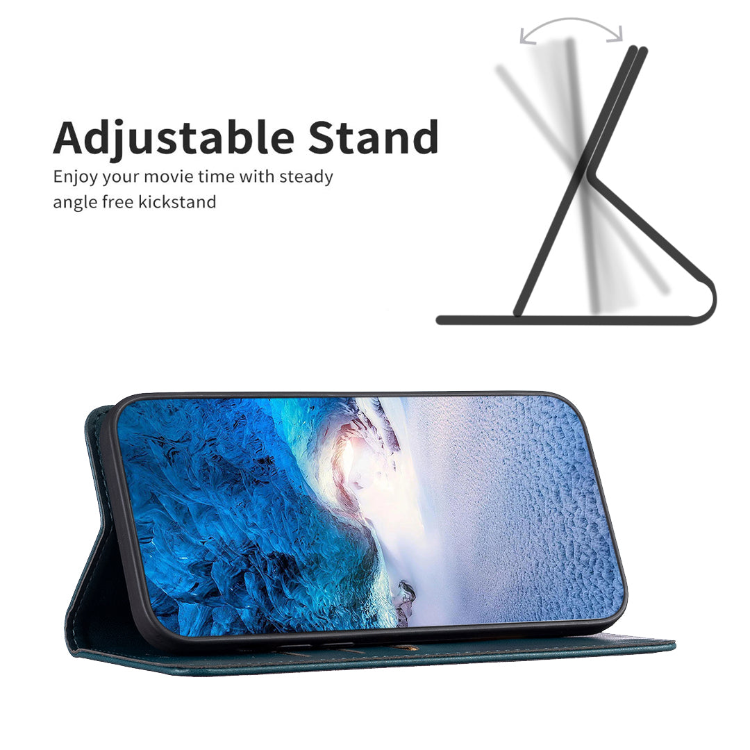 BINFEN COLOR For iPhone 18 Pro Max / 17 Pro Max Leather Case  BF18 Phone Stand Cover with Card Slots