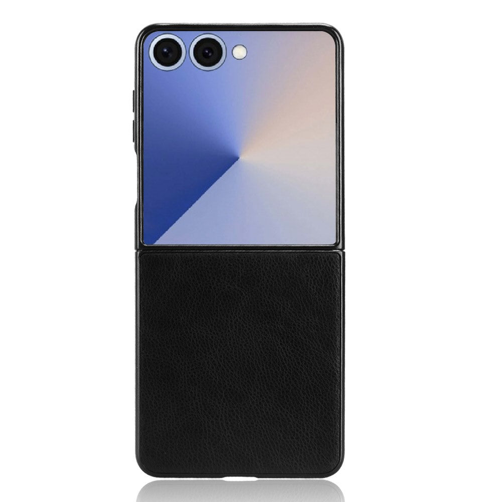 Galaxy Z Flip7 5G Schutzhülle – mit Litchi-Leder-Beschichtung