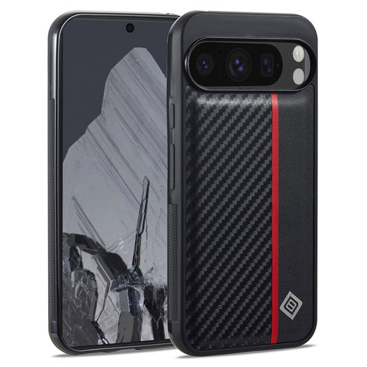 Pixel 10 Pro XL Stoßfeste Hülle - Carbonfaser-Optik