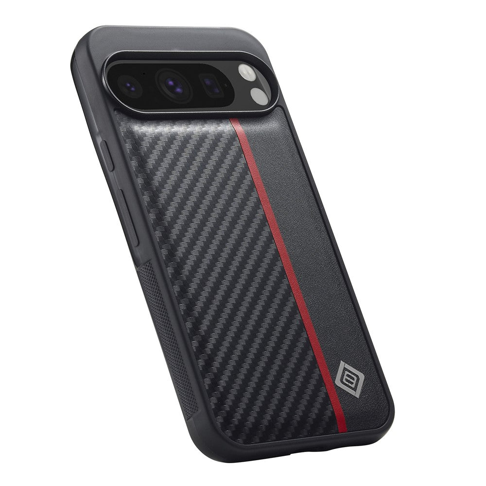Pixel 10 Pro XL Stoßfeste Hülle - Carbonfaser-Optik