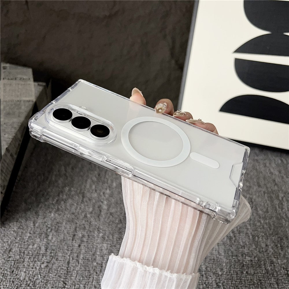 Galaxy Z Fold7 5G Schutzhülle – MagSafe-kompatibel, stoßfest & transparent