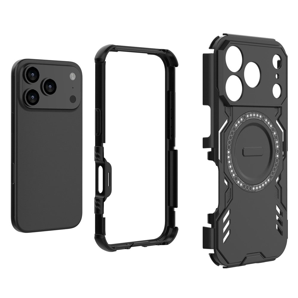 iPhone 17 Pro magnetische Hülle – Mit Schmetterlingsrüstung & Hohlwärmeableitung