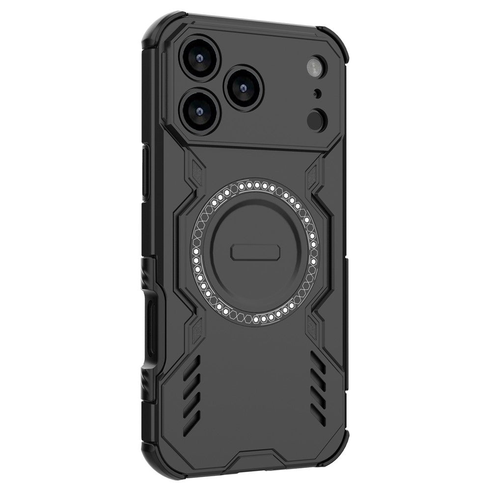 iPhone 17 Pro Max magnetische Hülle – Mit Schmetterlingsrüstung & Hohlwärmeableitung