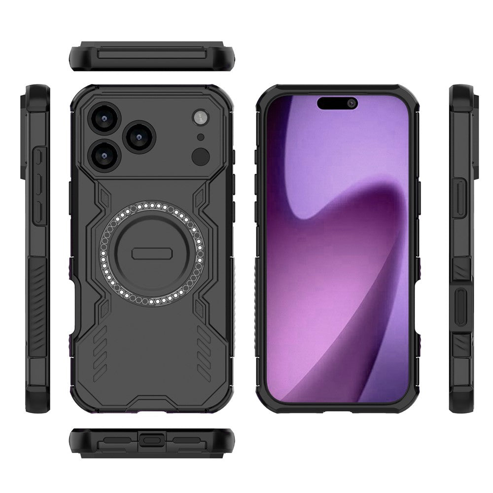 iPhone 17 Pro Max magnetische Hülle – Mit Schmetterlingsrüstung & Hohlwärmeableitung