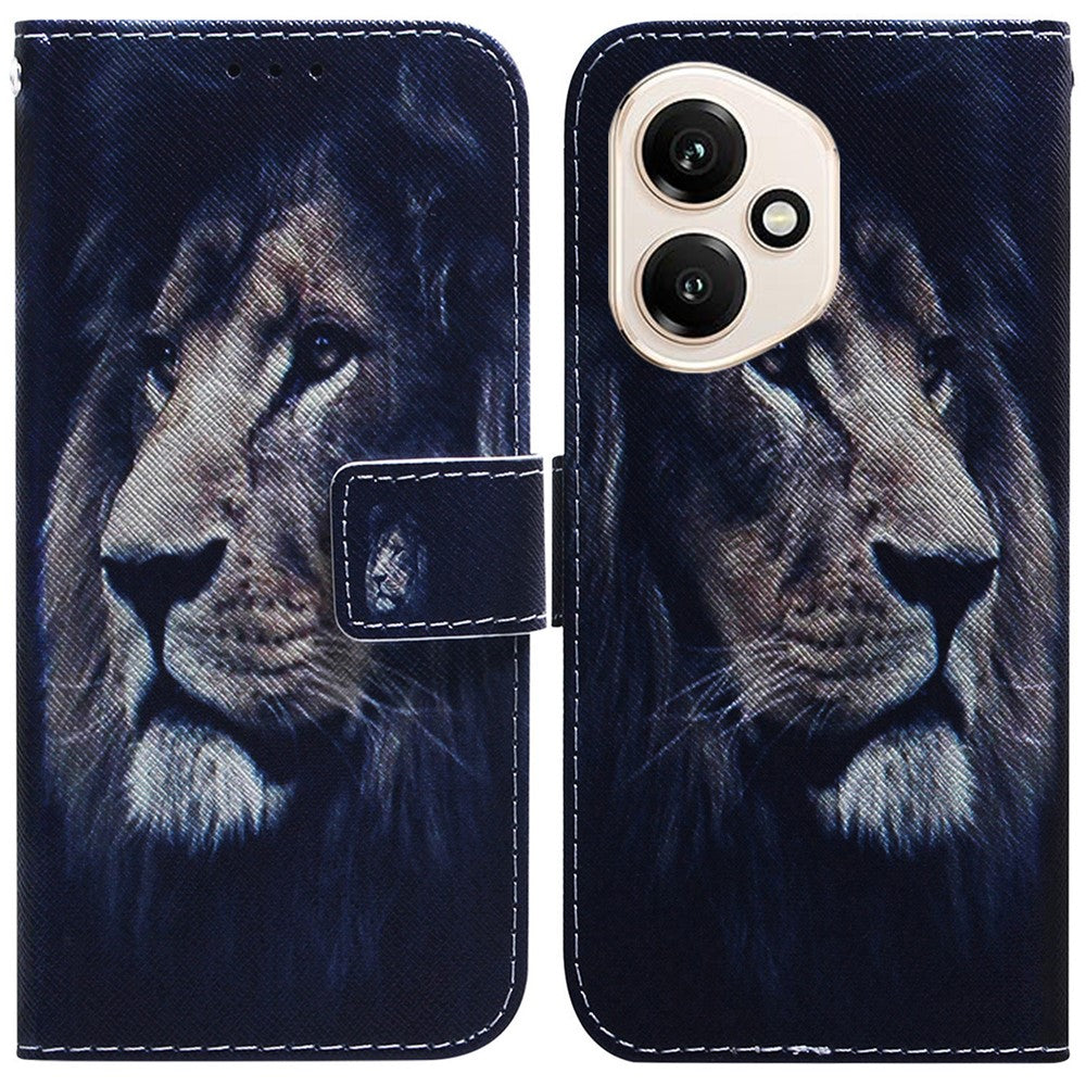For Honor 400 5G (Global) Wallet Case Pattern Print Leather Phone Cover