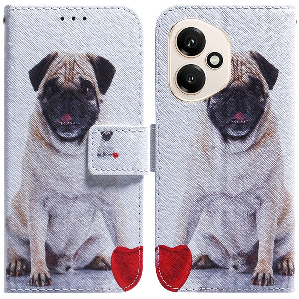 For Honor 400 5G (Global) Wallet Case Pattern Print Leather Phone Cover