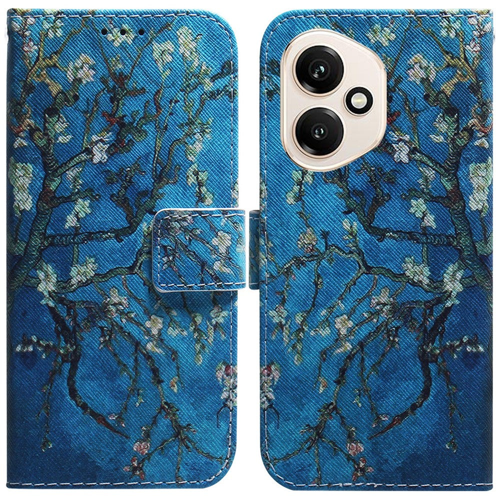 For Honor 400 5G (Global) Wallet Case Pattern Print Leather Phone Cover