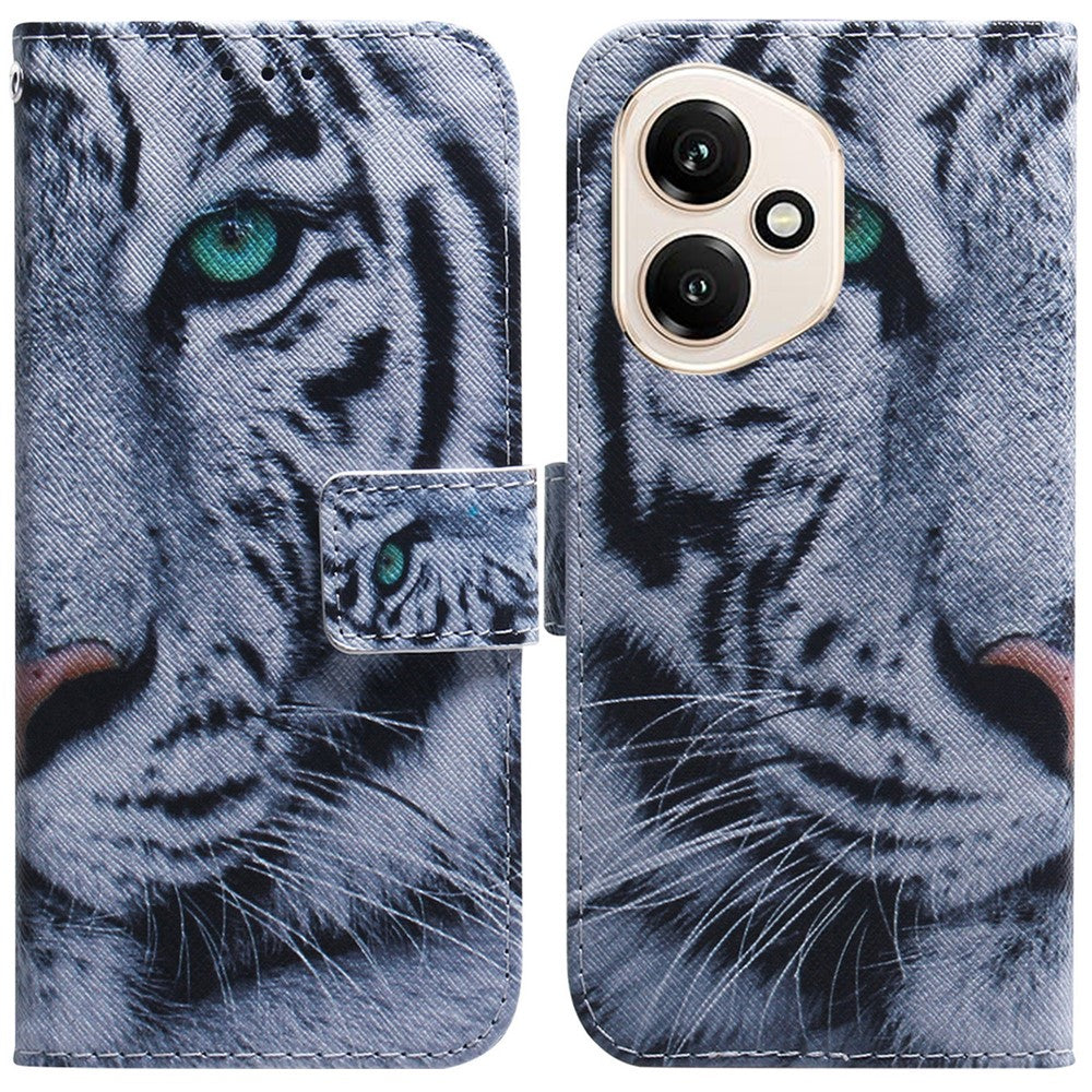 For Honor 400 5G (Global) Wallet Case Pattern Print Leather Phone Cover