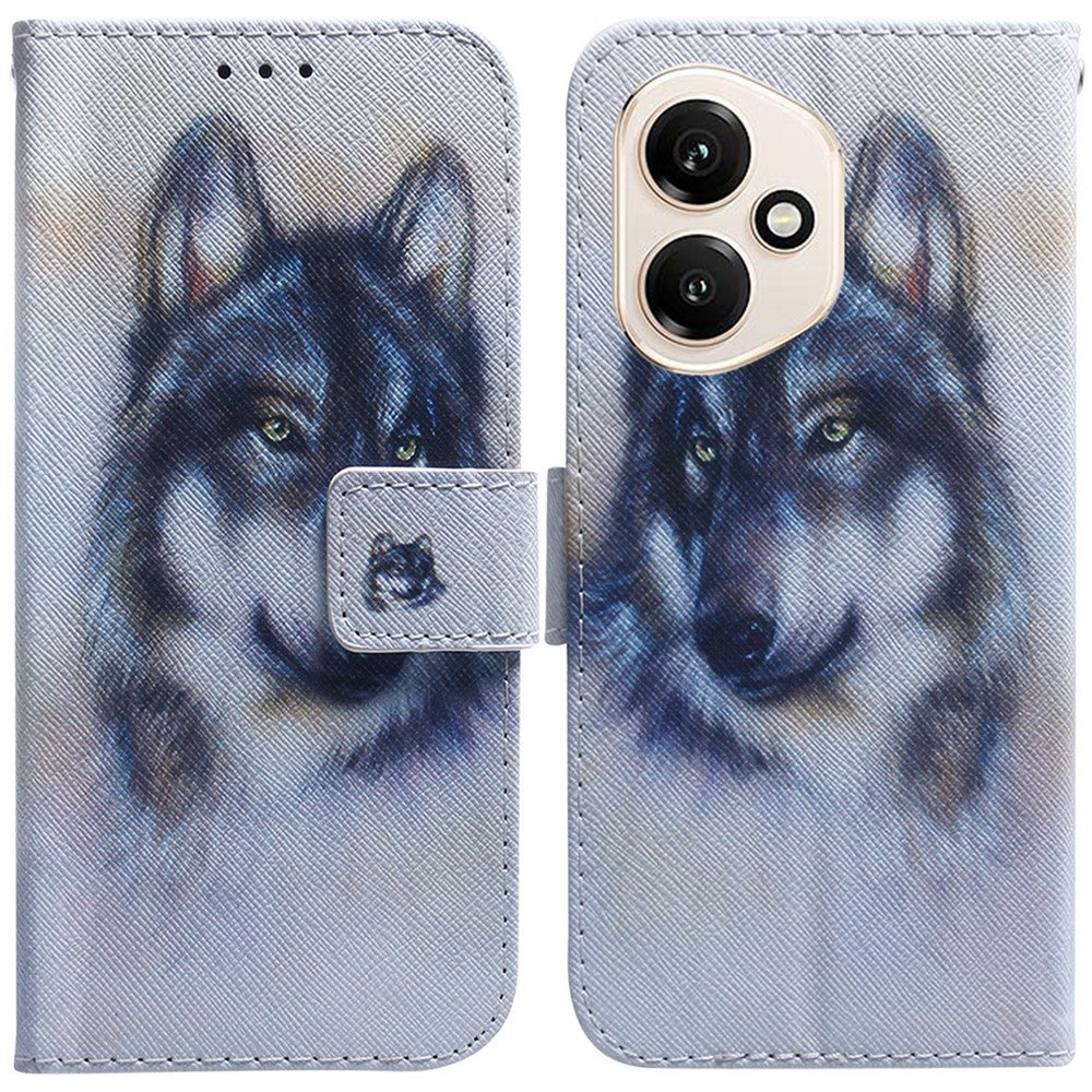 For Honor 400 5G (Global) Wallet Case Pattern Print Leather Phone Cover