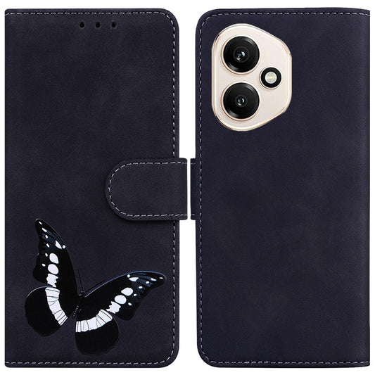 Honor 400 5G (Global) Handyhülle – Standhülle aus PU-Leder mit Schmetterlingsdruck