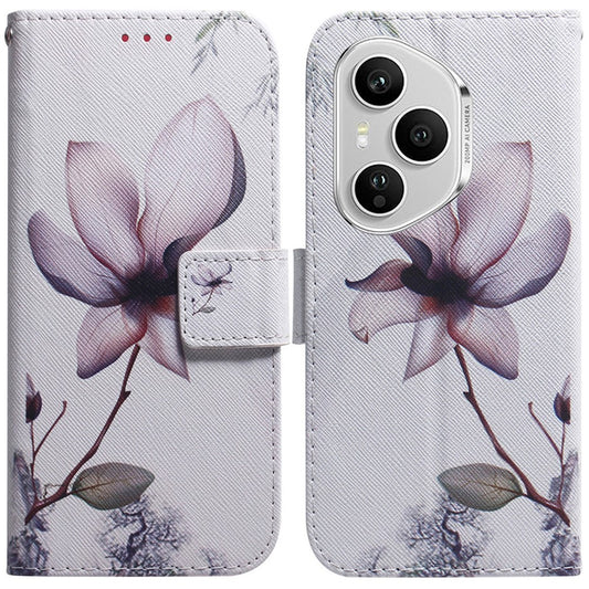 Honor 400 Pro 5G (Global) Handyhülle – Brieftaschen- aus Leder mit Musterdruck