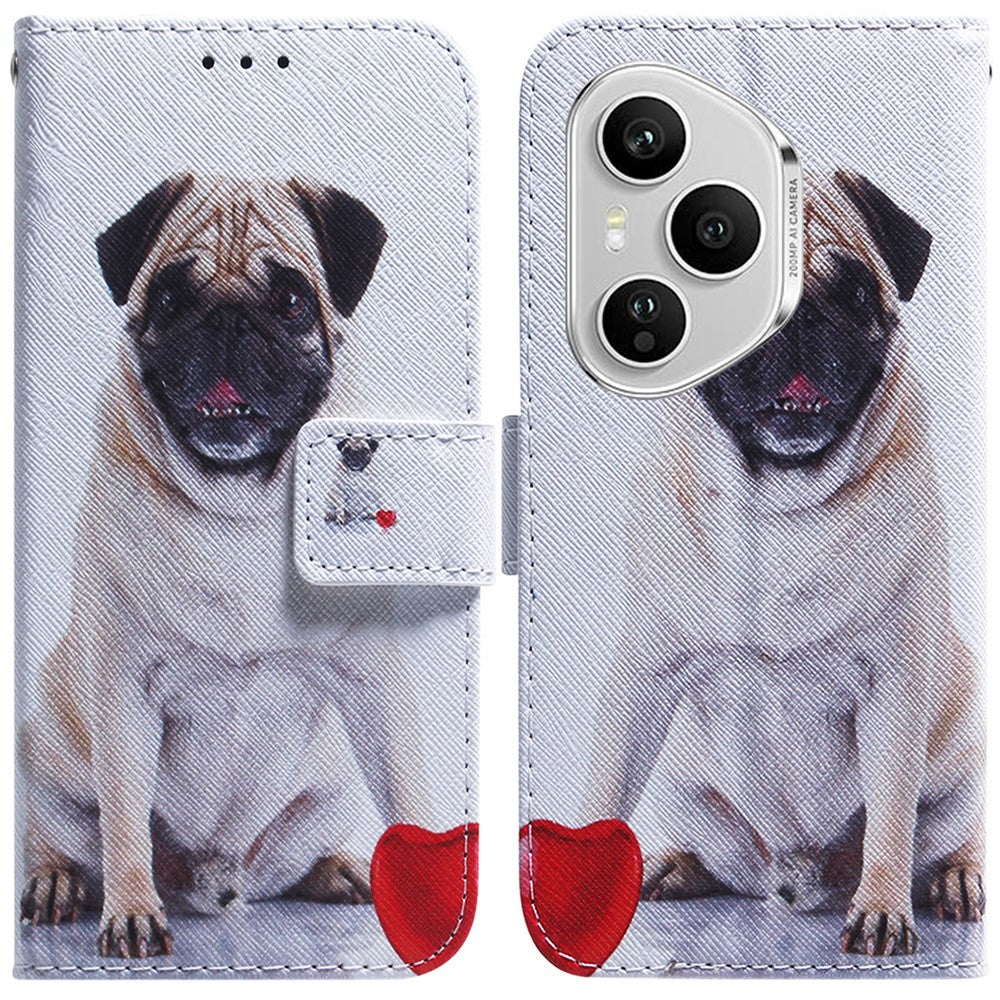 For Honor 400 Pro 5G (Global) Wallet Case Pattern Print Leather Phone Cover