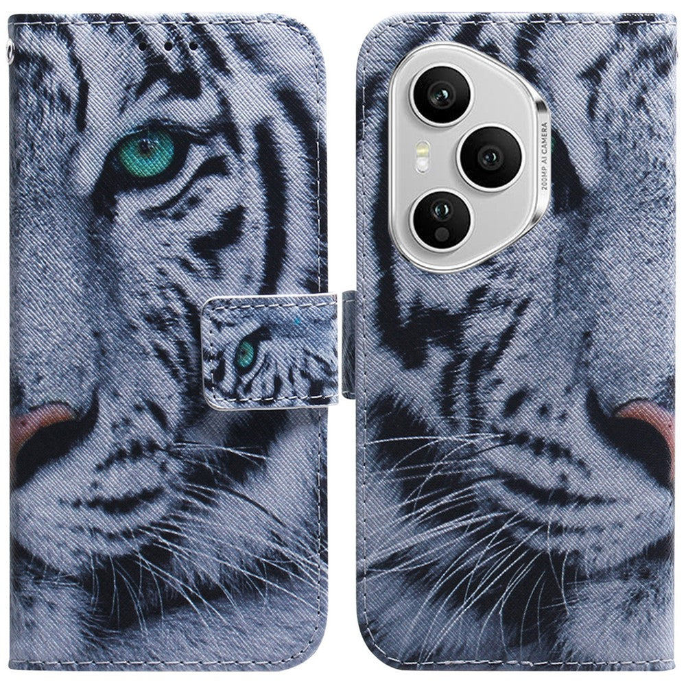 For Honor 400 Pro 5G (Global) Wallet Case Pattern Print Leather Phone Cover