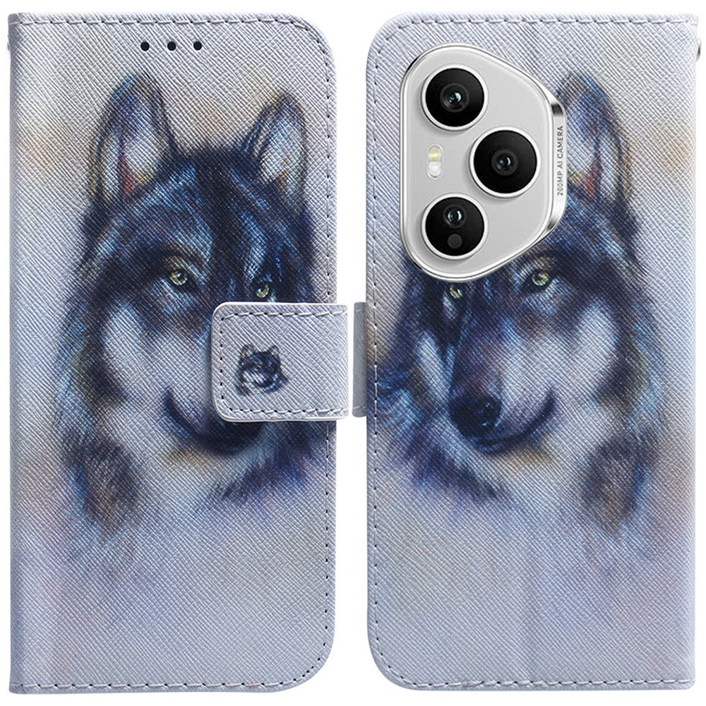 For Honor 400 Pro 5G (Global) Wallet Case Pattern Print Leather Phone Cover