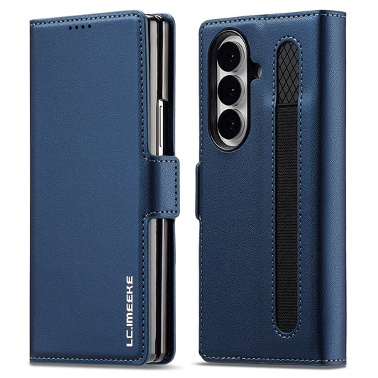 Galaxy Z Fold7 5G – Wallet-Handyhülle aus PU-Leder und TPU, mit Ständer