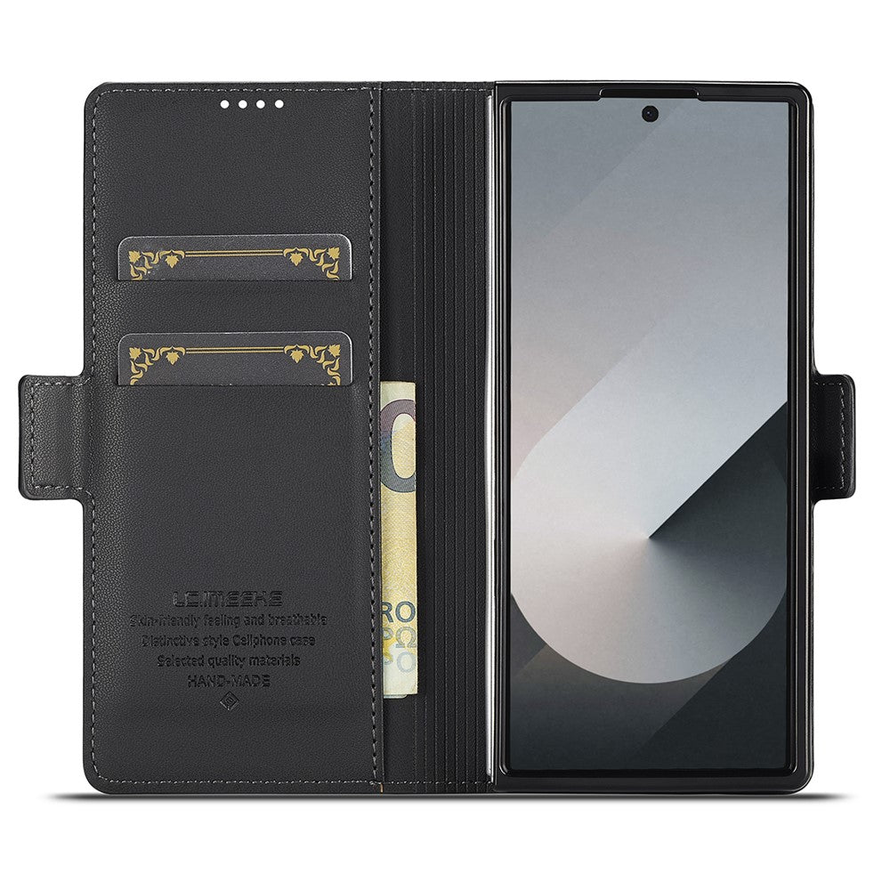 LC.IMEEKE L1 Series for Samsung Galaxy Z Fold7 5G Case PU Leather Wallet Stand Protective Phone Cover