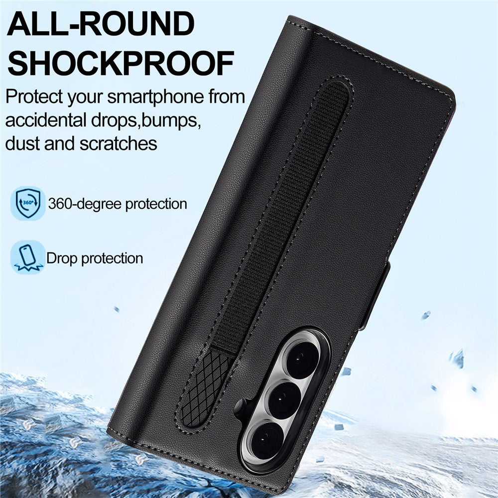LC.IMEEKE L1 Series for Samsung Galaxy Z Fold7 5G Case PU Leather Wallet Stand Protective Phone Cover