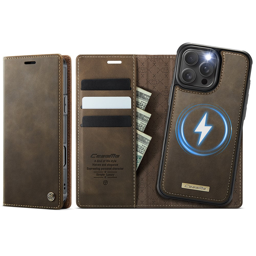 iPhone 16 Pro Max Wallet-Hülle – Kompatibel mit MagSafe mit RFID-Blockierung