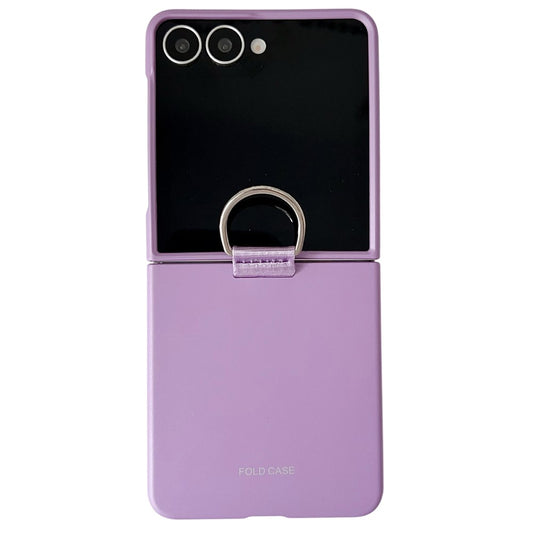 Galaxy Z Flip7 5G – Handyhülle aus Kunststoff, mit Ringhalter, mit Soft-Touch-Oberfläche