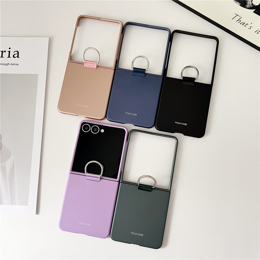 For Samsung Galaxy Z Flip7 5G Case Ring Holder Anti Drop Rubberized PC Phone Cover