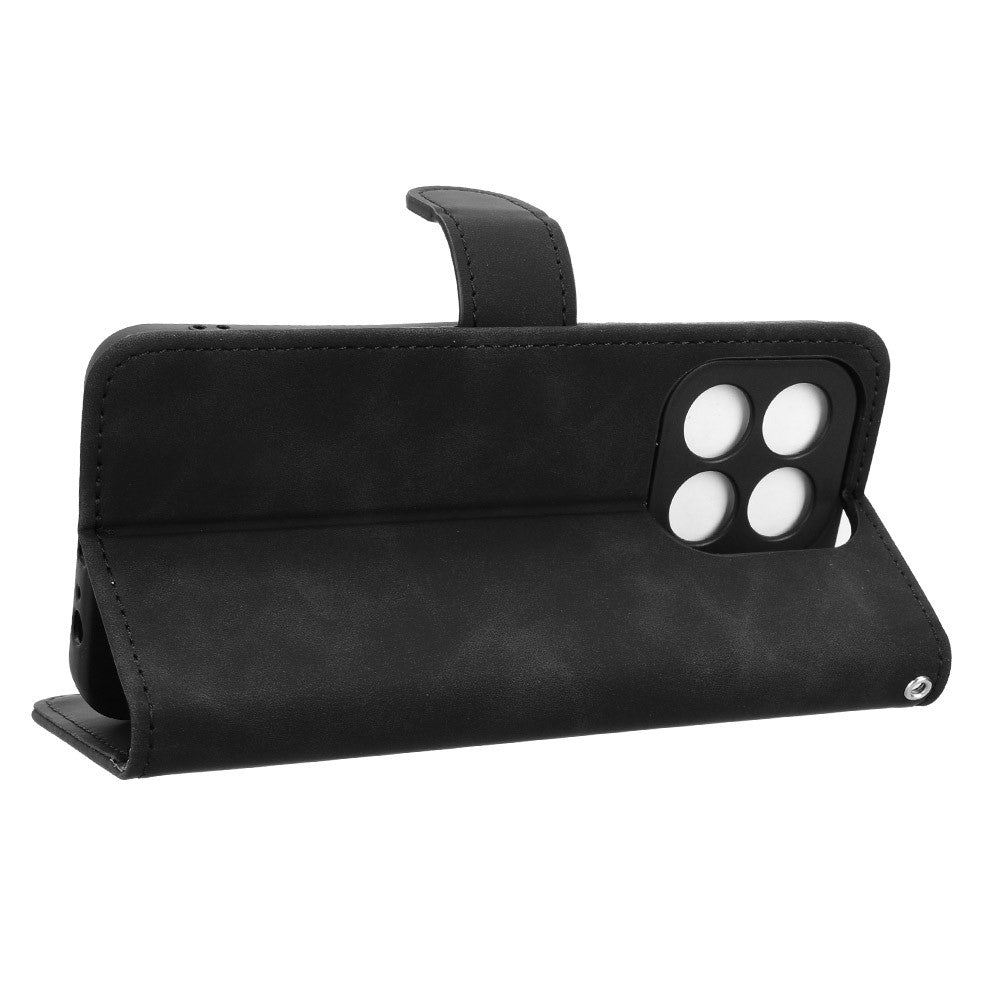 For Honor X6c 4G Leather Case Skin Feel Anti Drop Wallet Flip Phone Cover