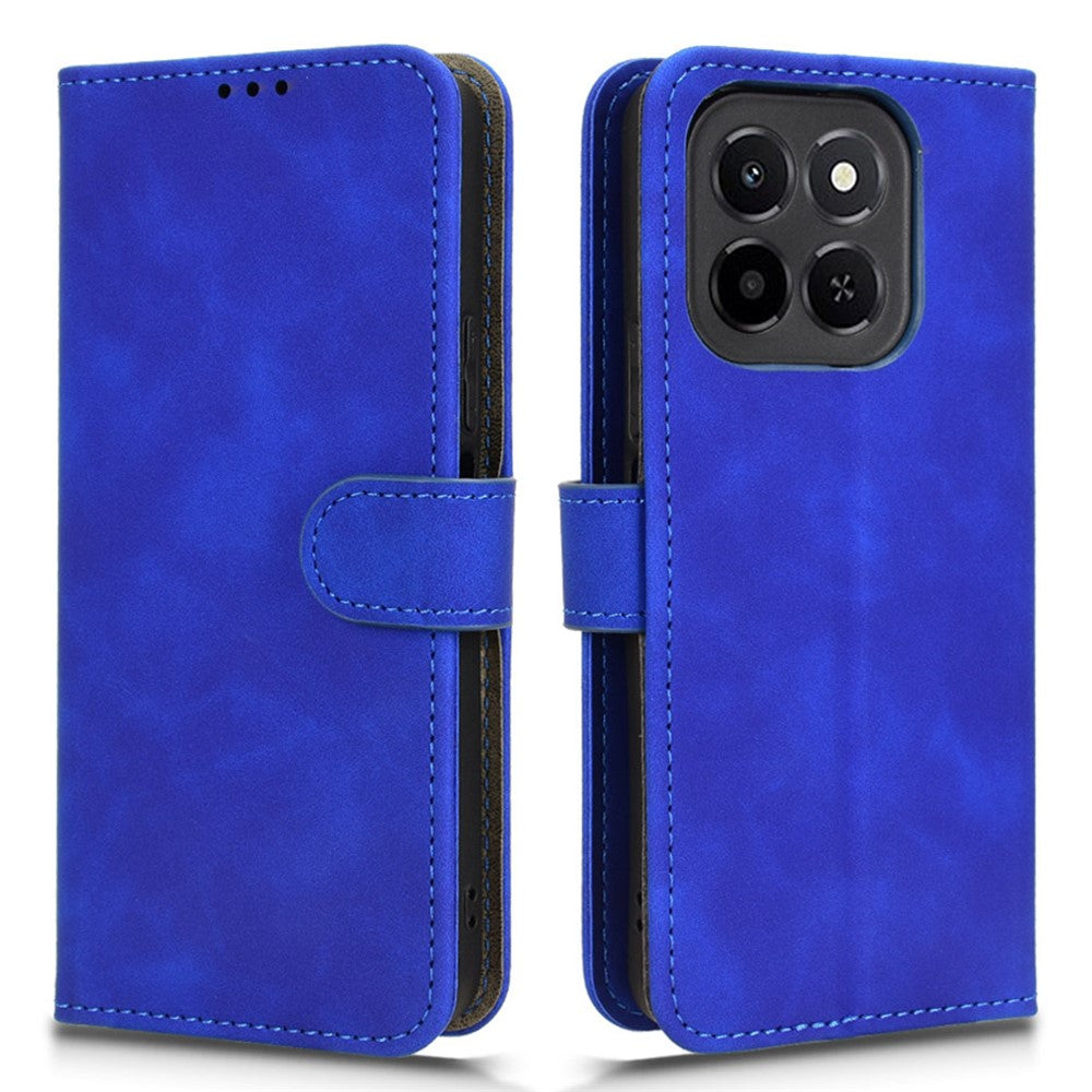 For Honor X6c 4G Leather Case Skin Feel Anti Drop Wallet Flip Phone Cover