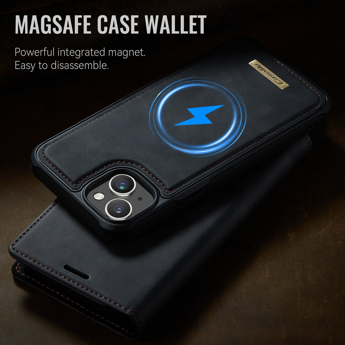 iPhone 15 Wallet-Hülle – Kompatibel mit MagSafe mit RFID-Blockierung