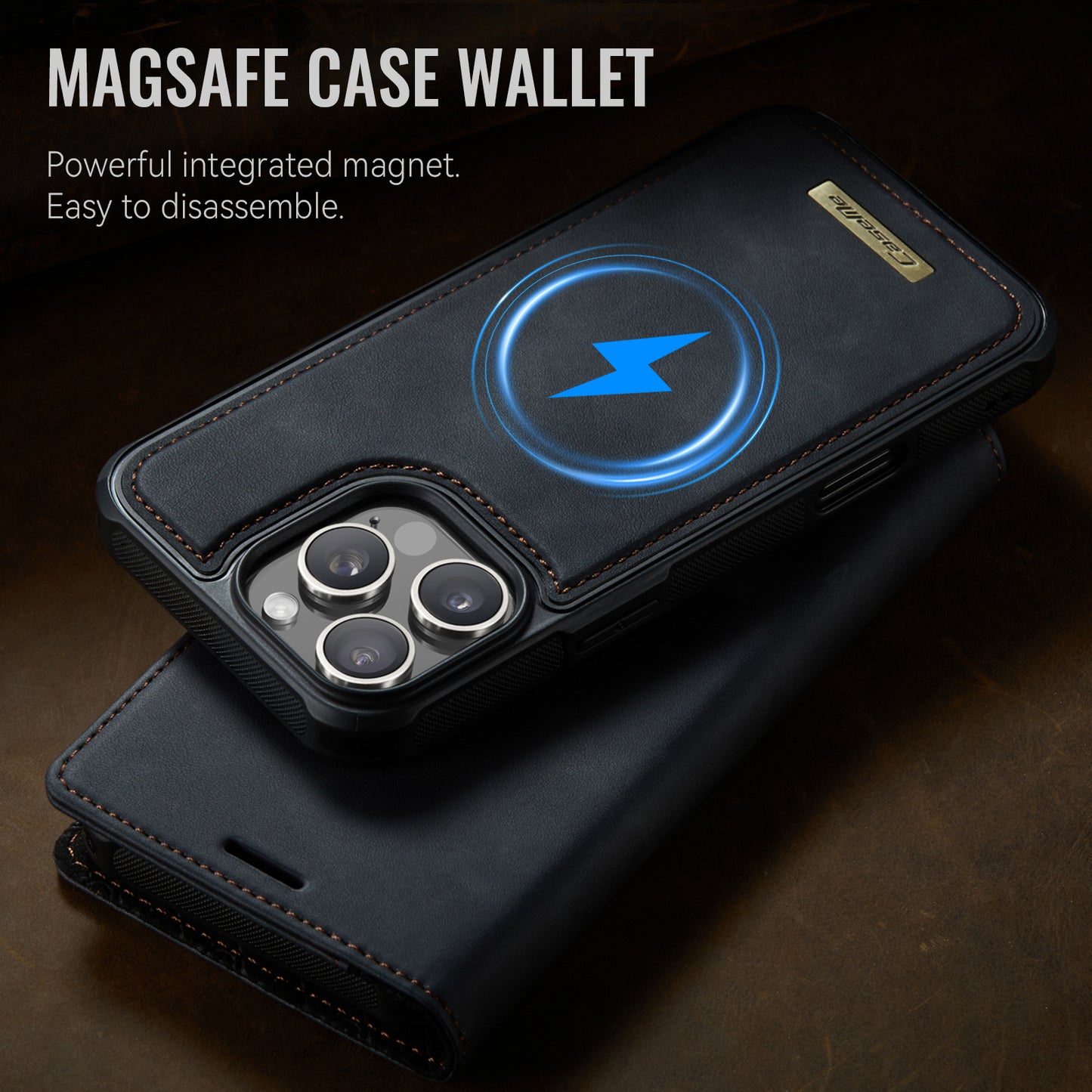 iPhone 16 Pro Wallet-Hülle – Kompatibel mit MagSafe mit RFID-Blockierung