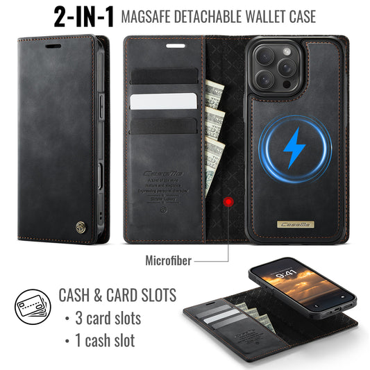 iPhone 16 Pro Wallet-Hülle – Kompatibel mit MagSafe mit RFID-Blockierung