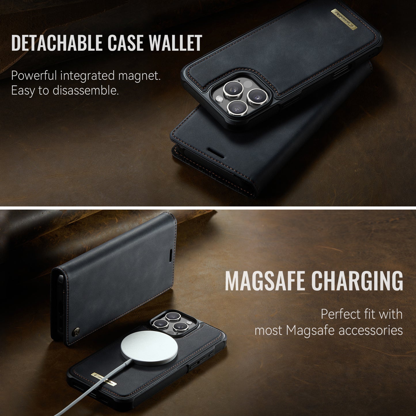 iPhone 16 Pro Wallet-Hülle – Kompatibel mit MagSafe mit RFID-Blockierung