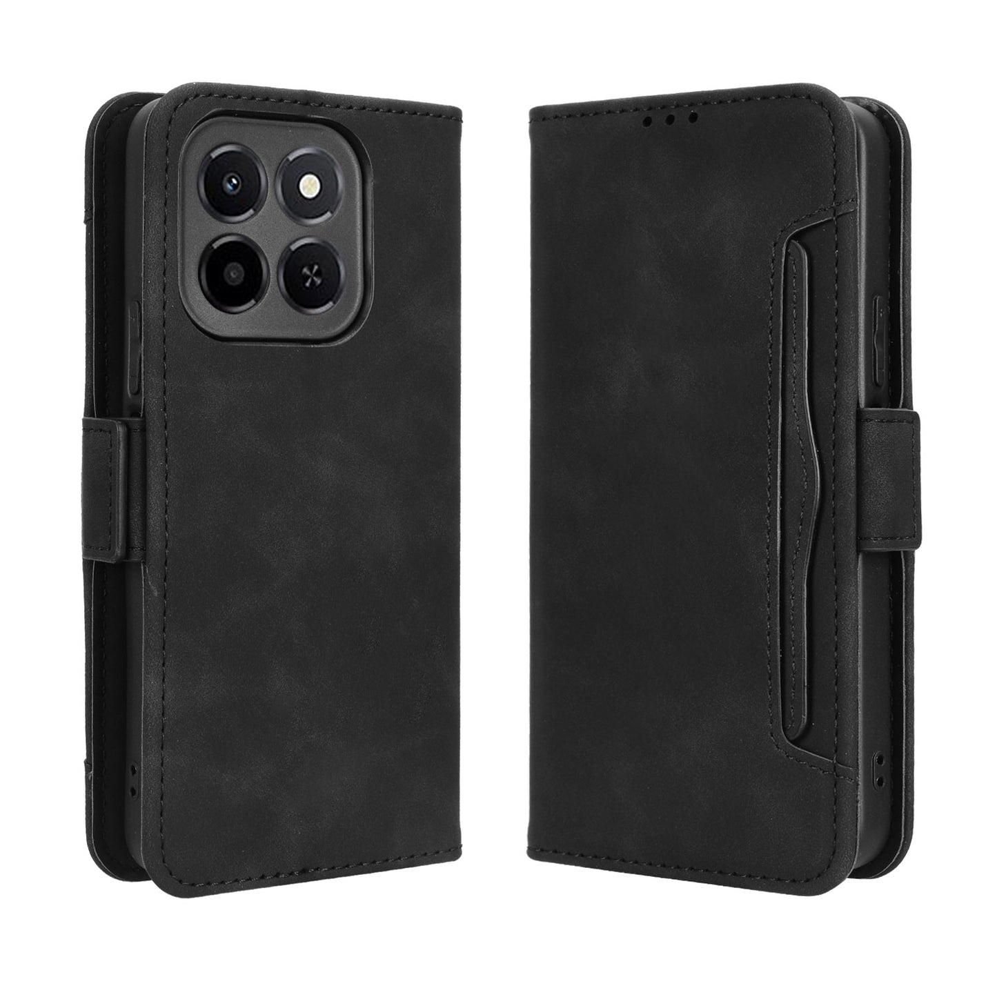 For Honor X6c 4G Leather Case Phone Wallet Cover with Multiple Card Slots