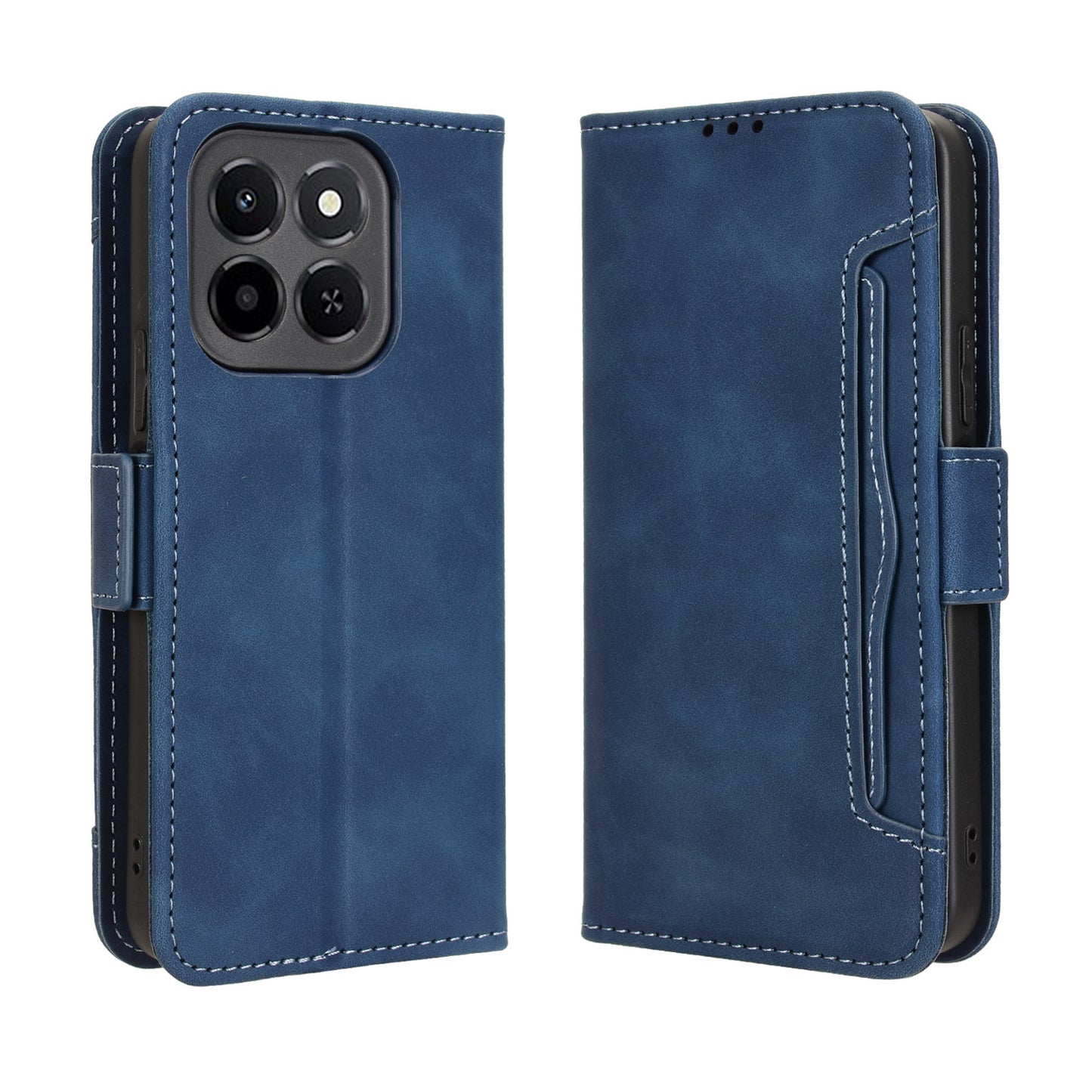For Honor X6c 4G Leather Case Phone Wallet Cover with Multiple Card Slots