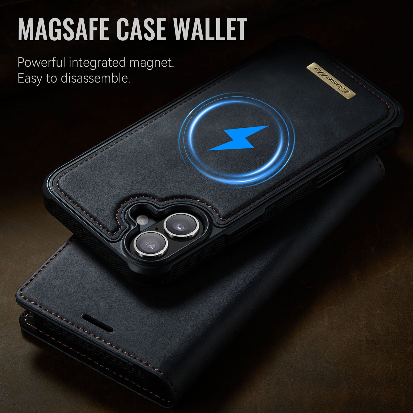 iPhone 16 Wallet-Hülle – Kompatibel mit MagSafe mit RFID-Blockierung