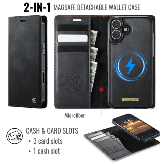 iPhone 16 Wallet-Hülle – Kompatibel mit MagSafe mit RFID-Blockierung
