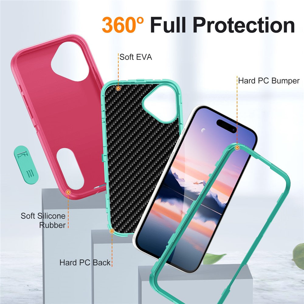 iPhone 17 Silikon-Hülle – Stoßfest & EVA 3-in-1-Design