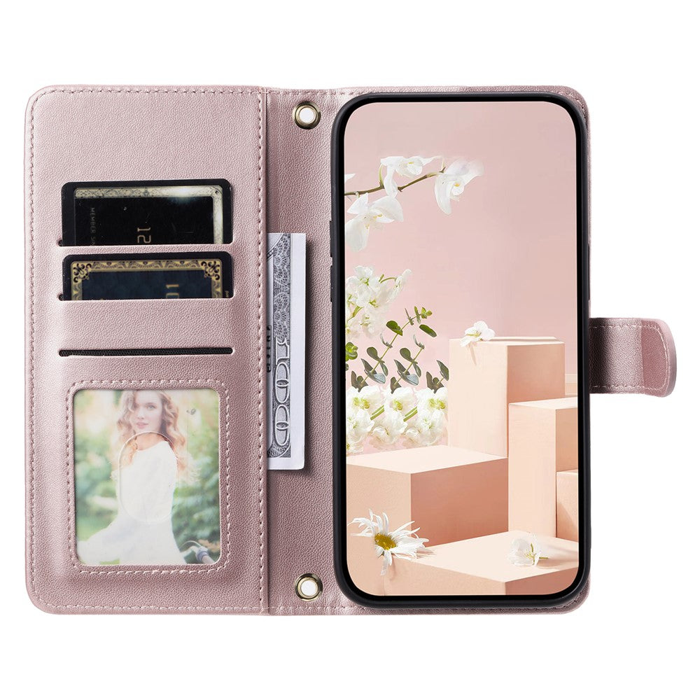For Honor 400 Pro 5G (Global) Case Wallet Rhombus Grid PU Leather Phone Cover with Shoulder Strap / Wrist Strap