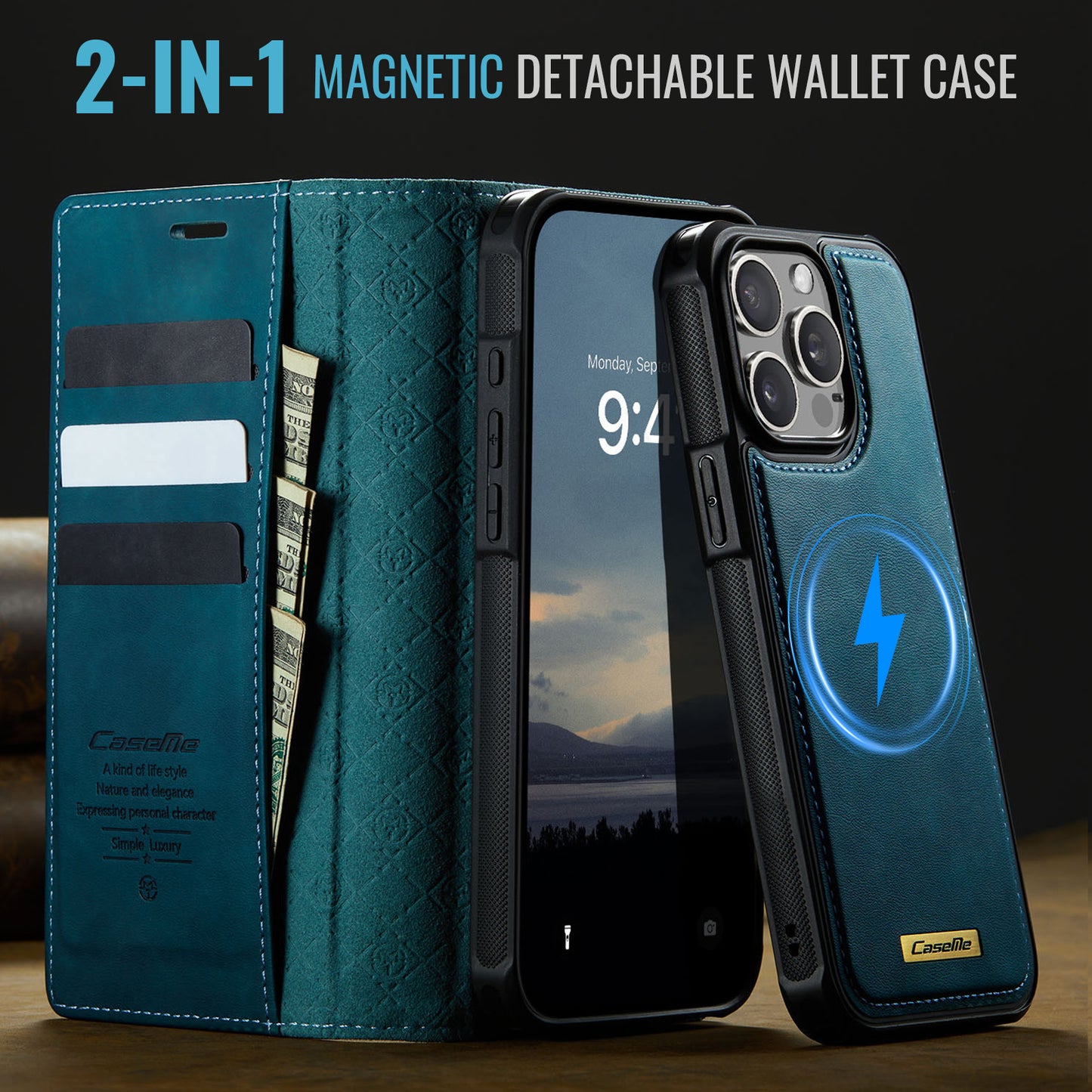 iPhone 12 Pro Max Wallet-Hülle – Kompatibel mit MagSafe mit RFID-Blockierung