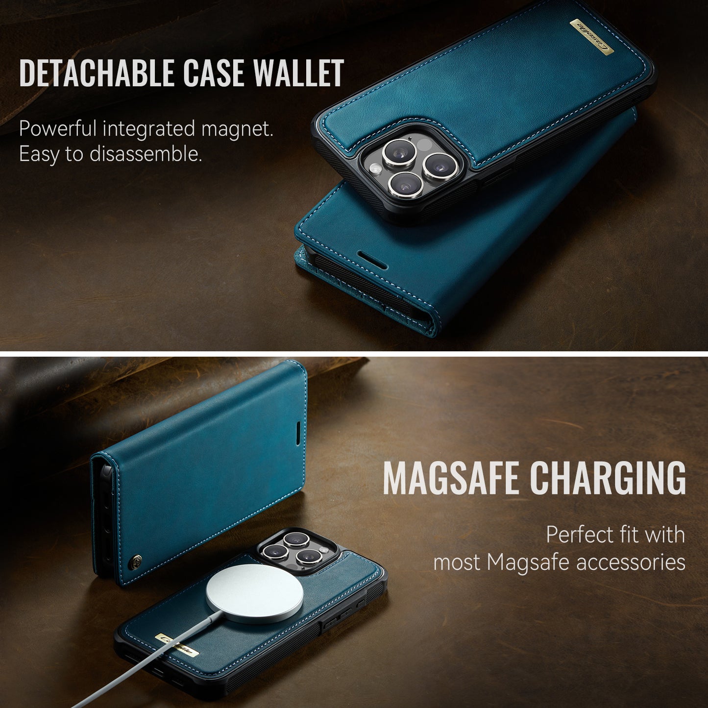 iPhone 12 Pro Max Wallet-Hülle – Kompatibel mit MagSafe mit RFID-Blockierung
